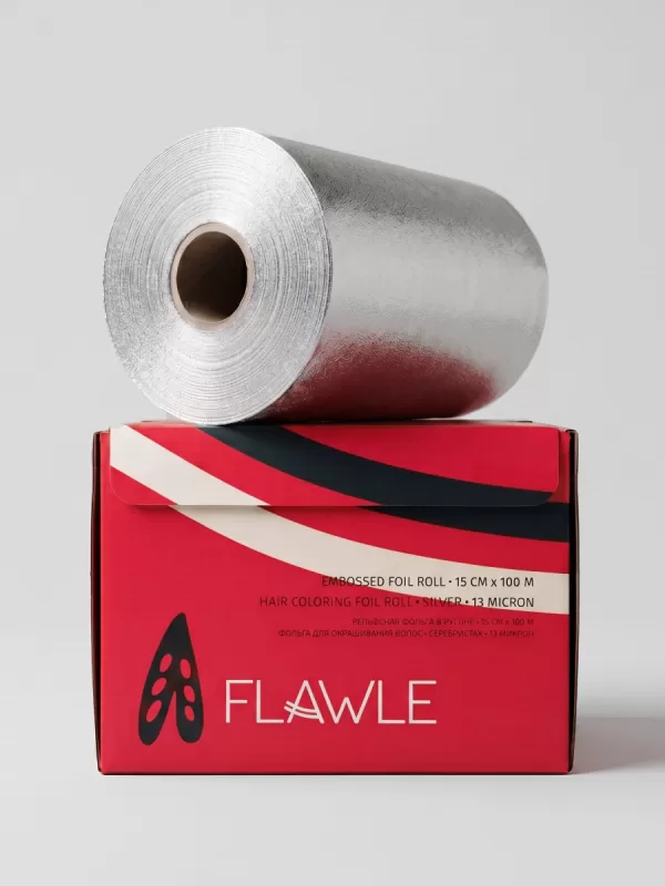 Тисненая фольга в рулоне Flawle 15 см х 100 м 13 мкм