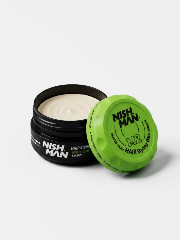 Матовая глина для укладки волос Nishman M2 Keratin