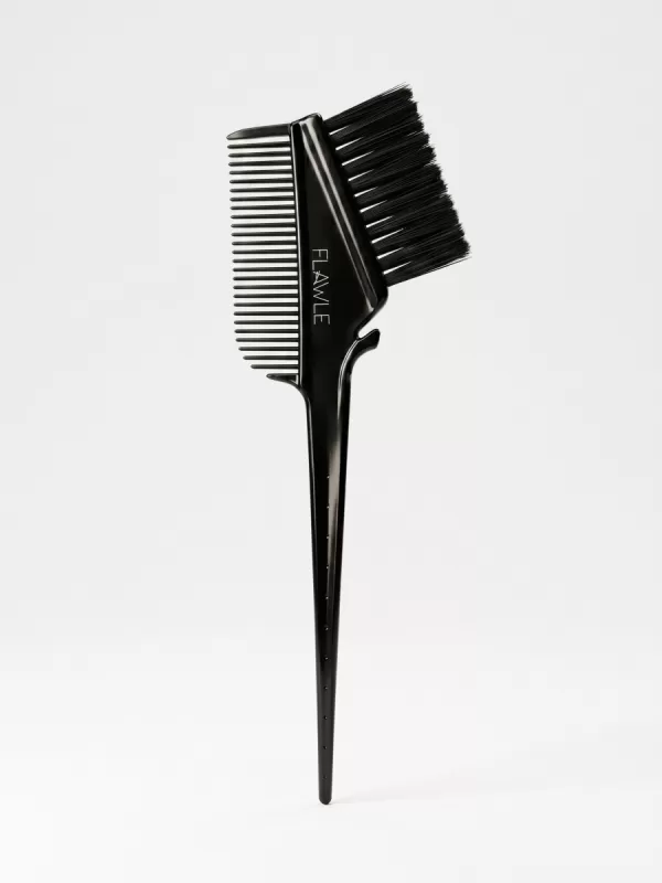 Кисть для окрашивания волос с расческой Flawle