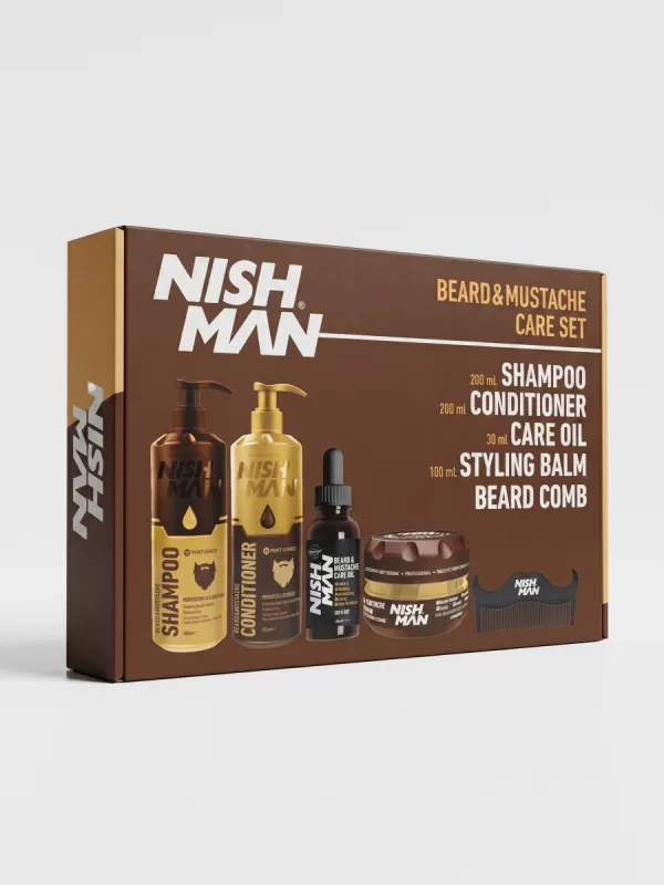 Подарочный набор для бороды Nishman Beard Care Set