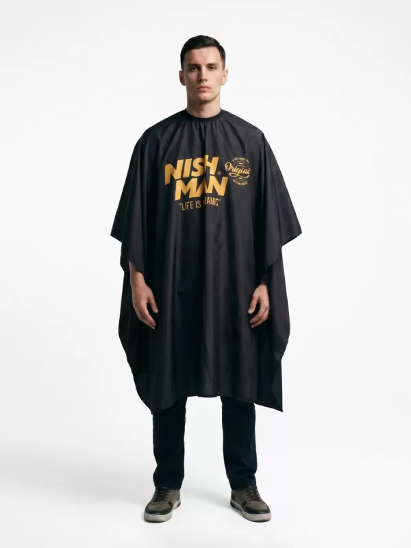 Парикмахерский пеньюар Nishman Black