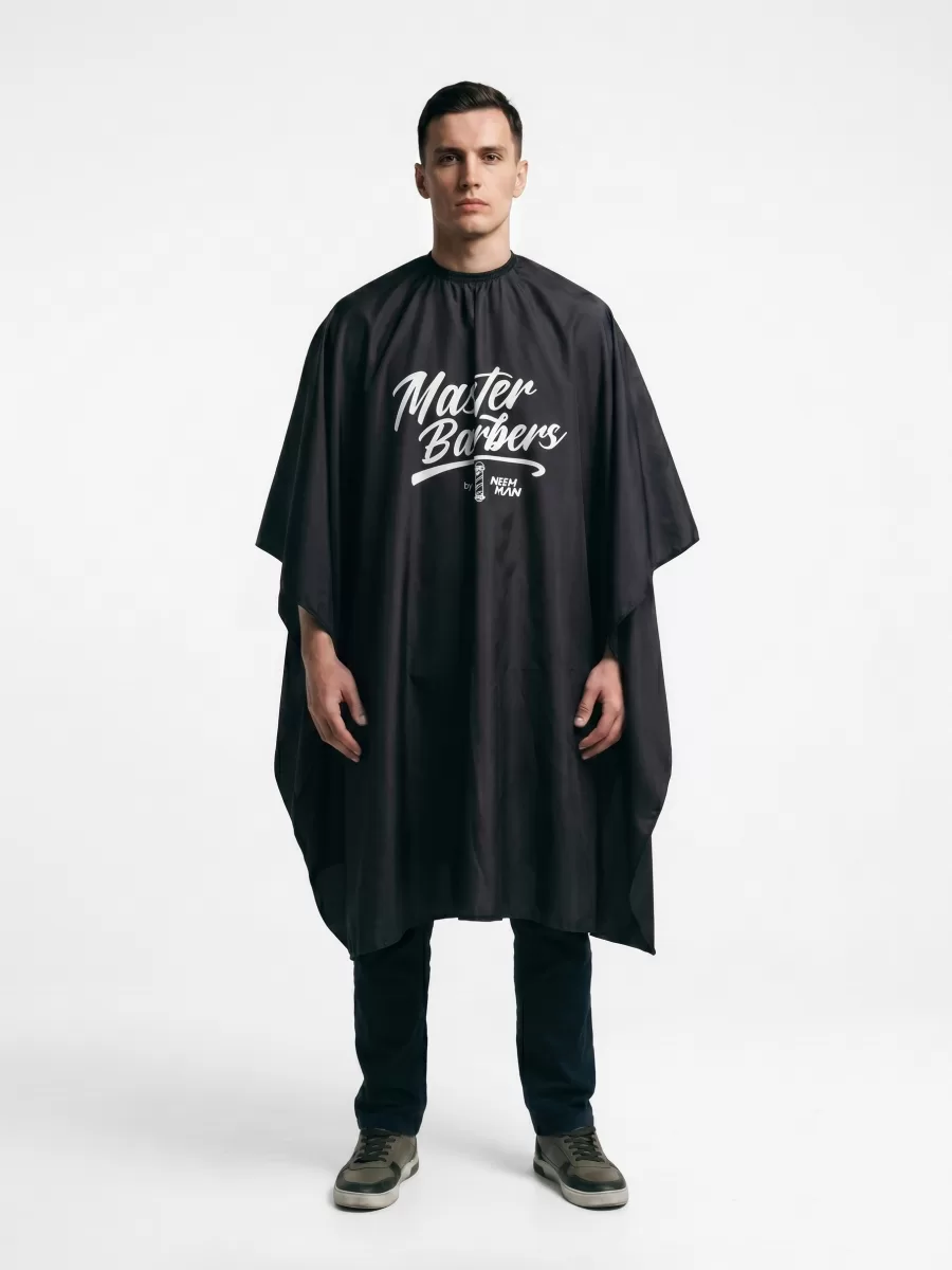 Парикмахерский пеньюар Nishman Master Barbers Black