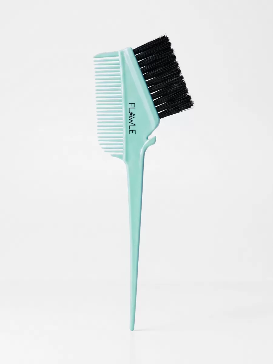 Кисть для окрашивания волос с расческой Flawle Comb&Tint FL116 BLUE