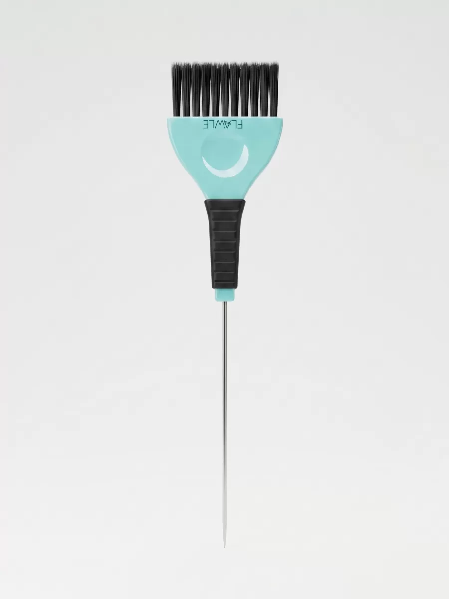 Кисть для окрашивания волос Flawle с металлическим хвостиком FL115 BLUE