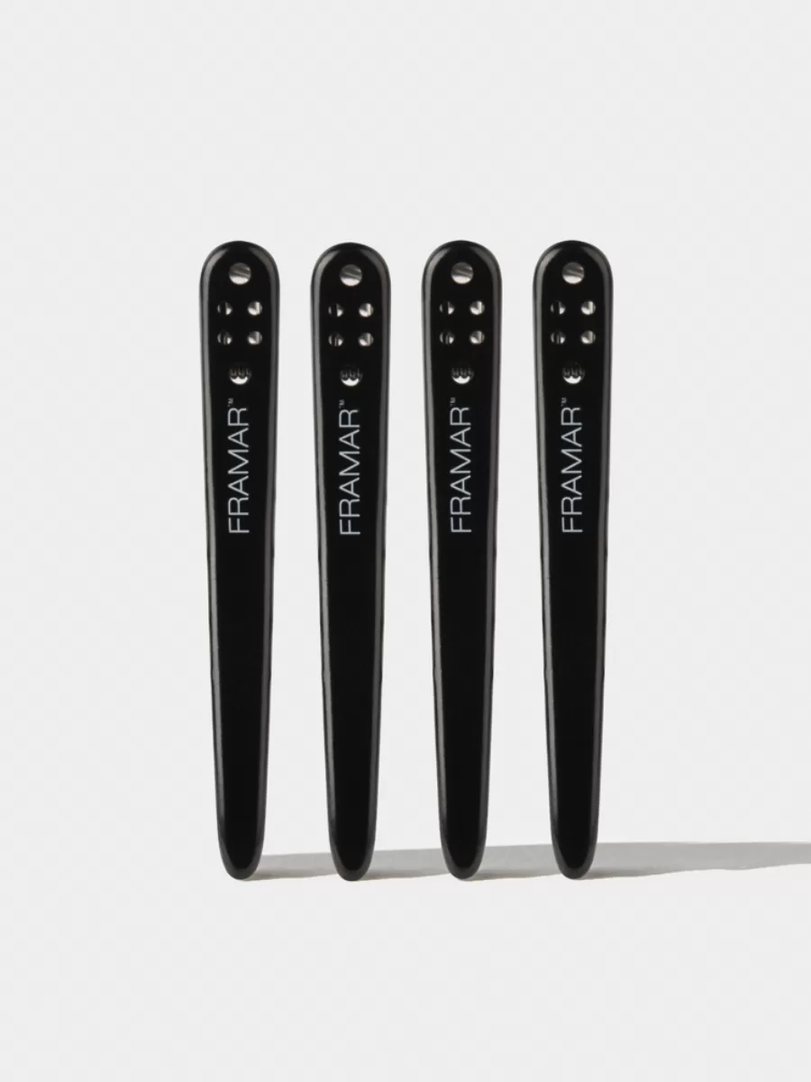 Зажимы для волос Framar Big Bite Clips Black 4 шт
