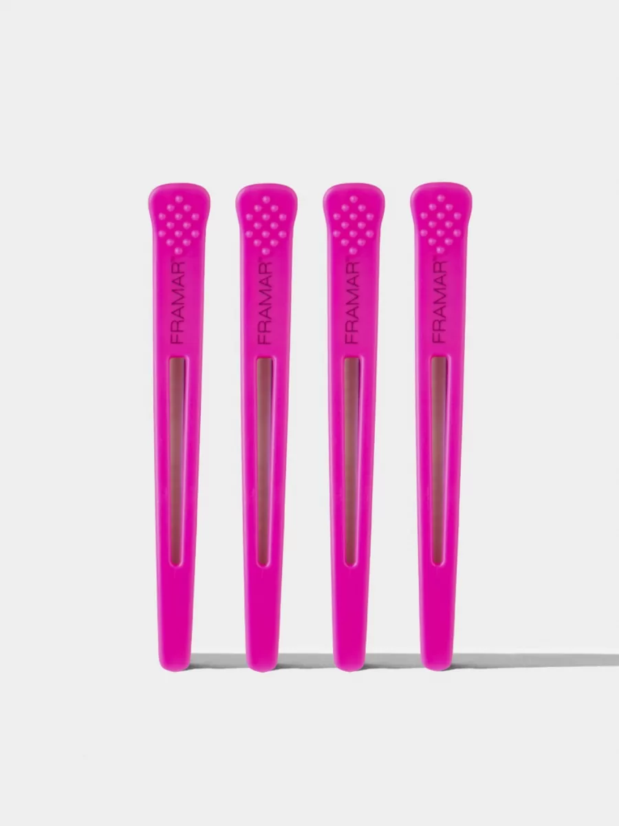 Зажимы для волос Framar Super Sectioners Clips Pink 4 шт