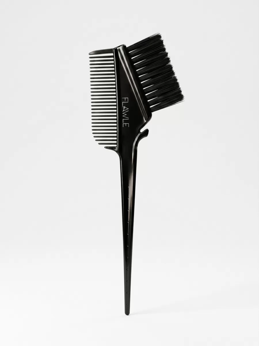 Кисть для окрашивания волос с расческой Flawle Comb&Tint FL116 BLACK