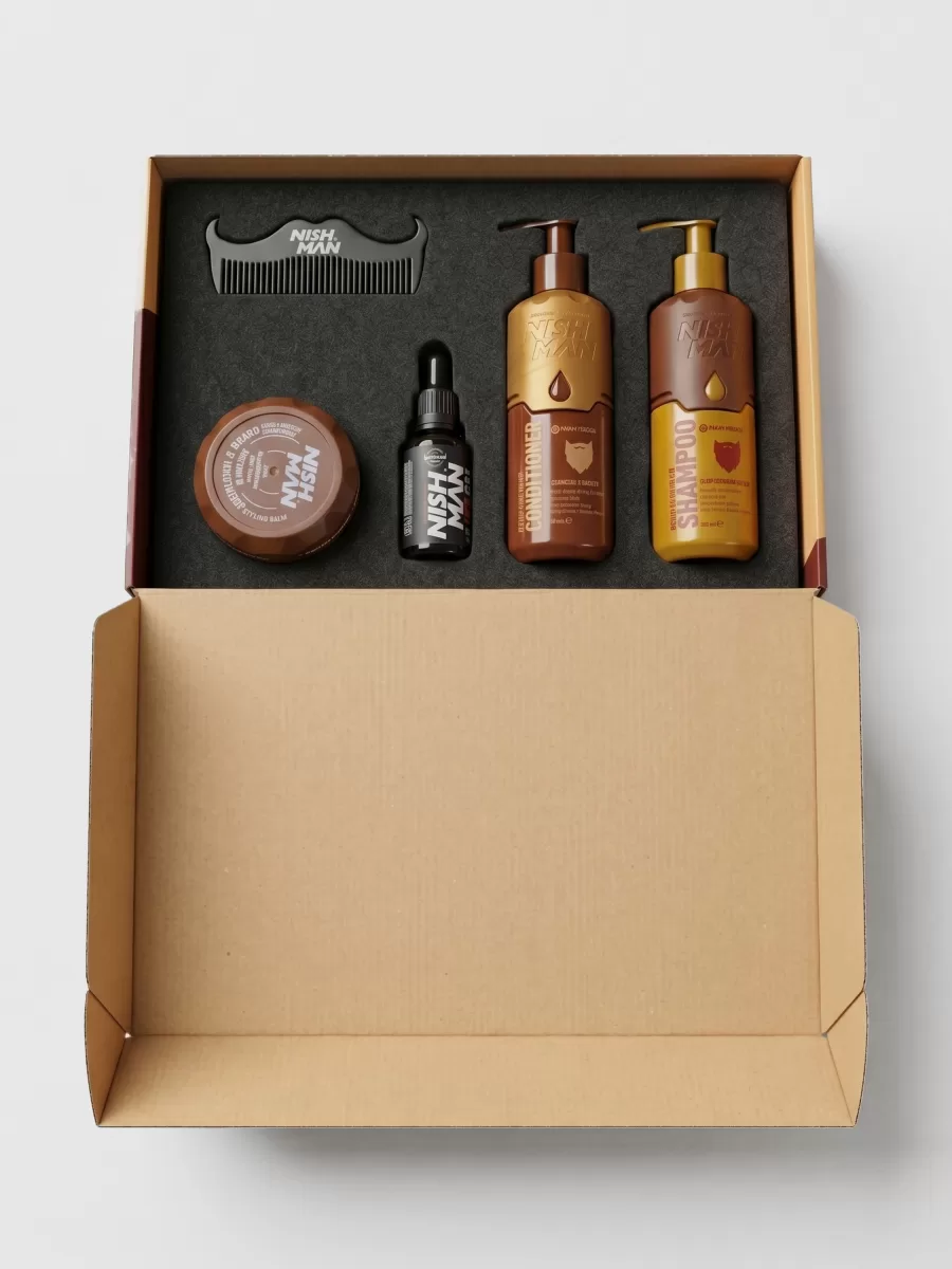 Подарочный набор для бороды Nishman Beard Care Set