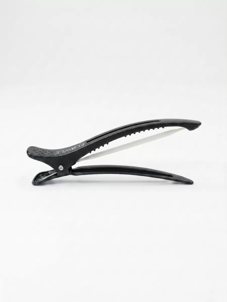 Зажимы для волос с силиконой пластиной Flawle FL131 BLACK 4 шт