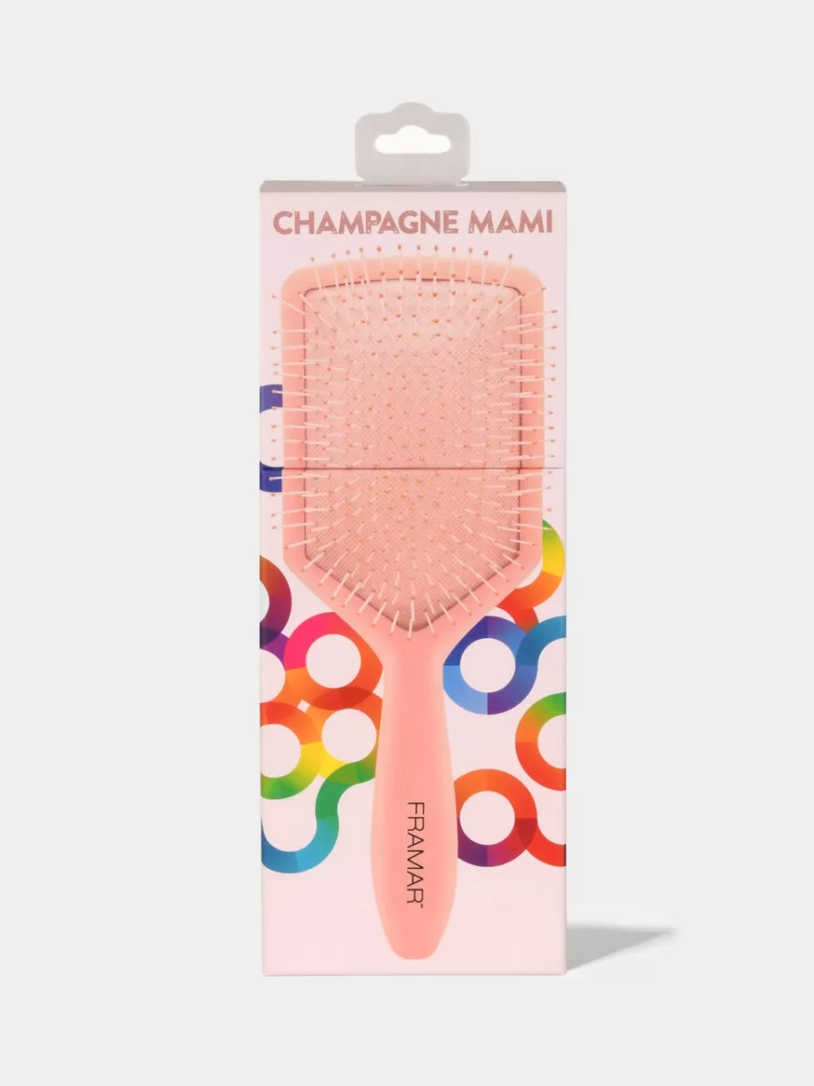 Щетка для волос Framar Paddle Brush Champagne Mami
