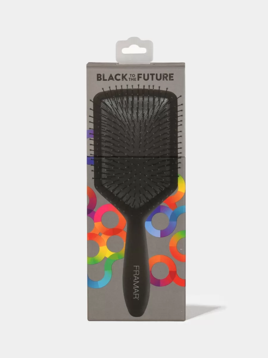 Щетка для волос Framar Paddle Brush Black to the Future