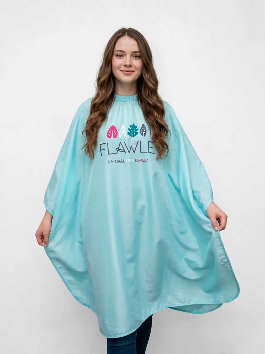 Парикмахерский пеньюар Flawle Cutting Cape FL321 BLUE