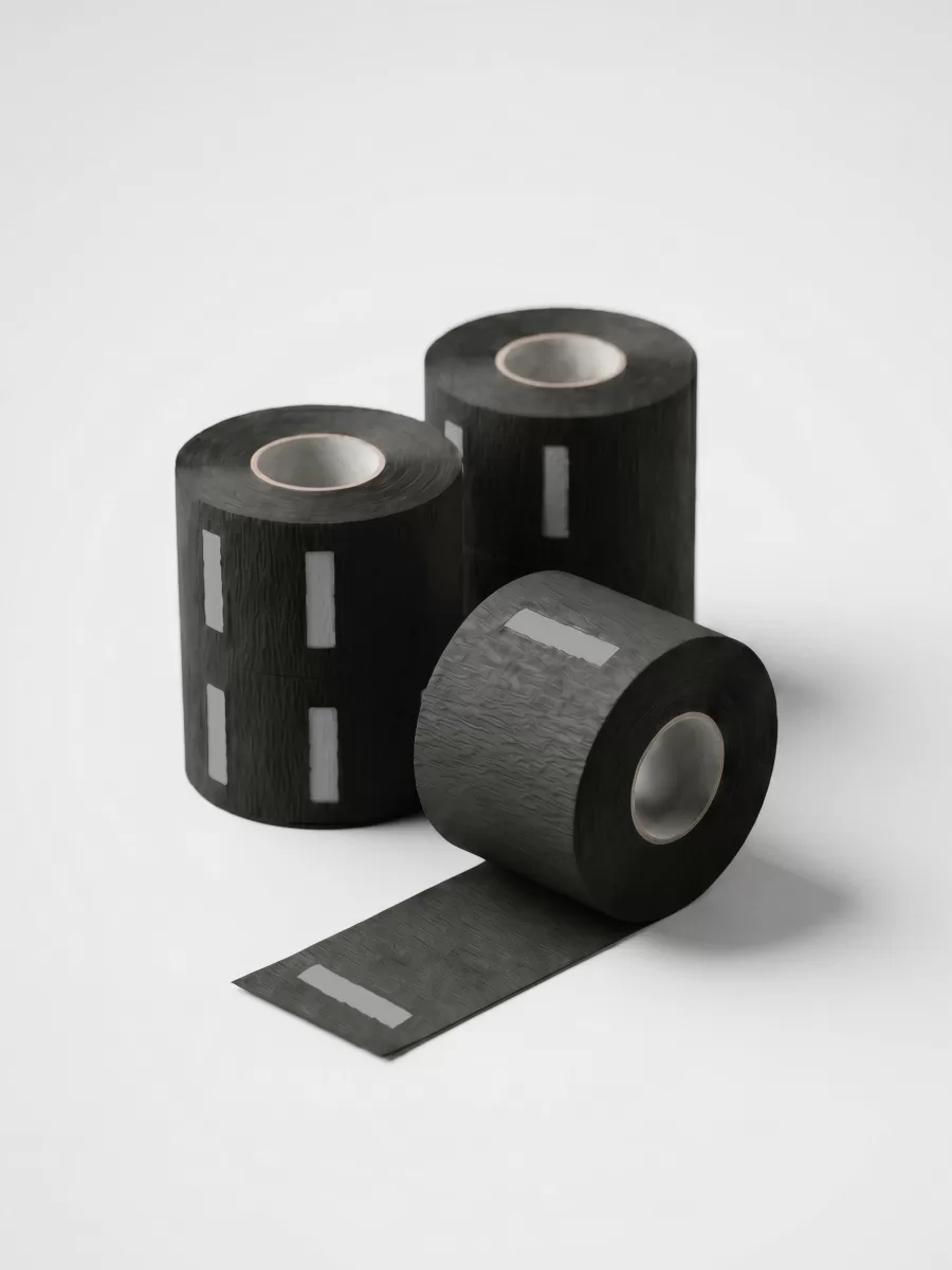 Одноразовые бумажные воротнички Nishman Black 500 полосок