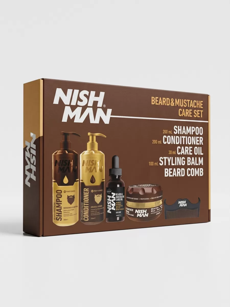 Подарочный набор для бороды Nishman Beard Care Set