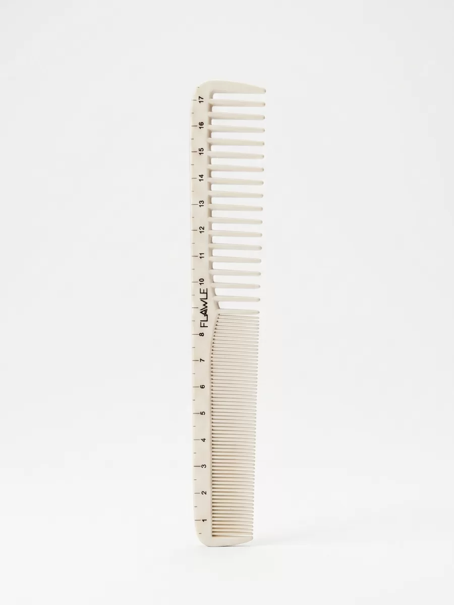 Расческа для стрижки волос Flawle FL232 WHITE/BEIGE