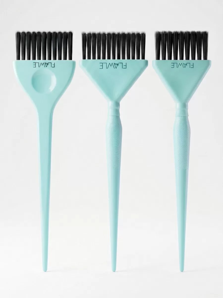 Набор кистей для окрашивания волос Flawle 3 Set FL151 BLUE