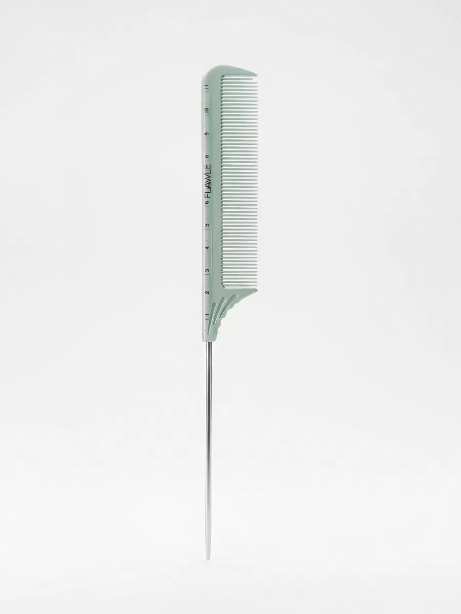 Расческа с металлическим хвостиком Flawle FL235 LIGHT BLUE