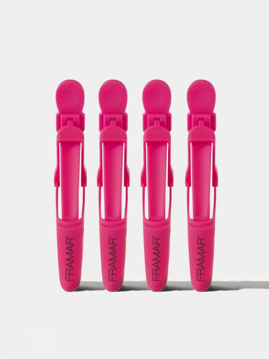 Зажимы для волос Framar Gator Grips Pink 4 шт