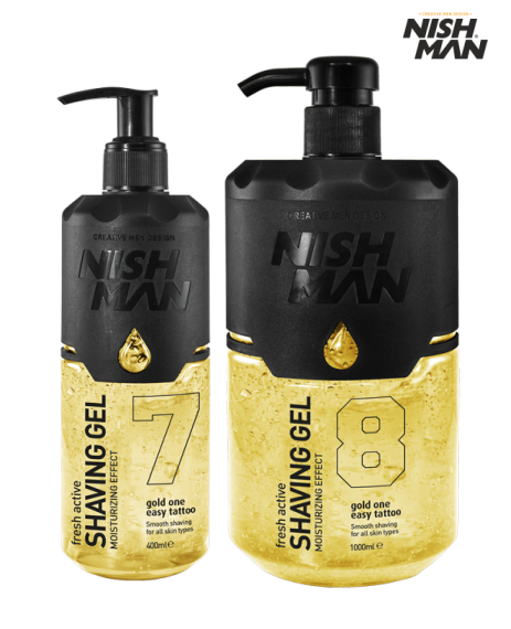 Гель для бритья Nishman Shaving Gel Gold One Easy Tattoo