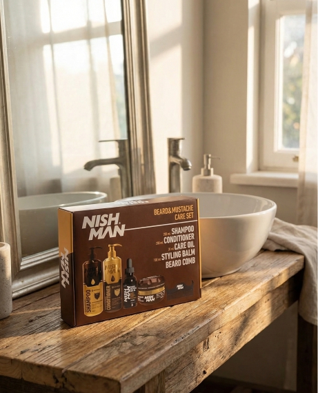 Подарочный набор для бороды Nishman Beard Gift Set