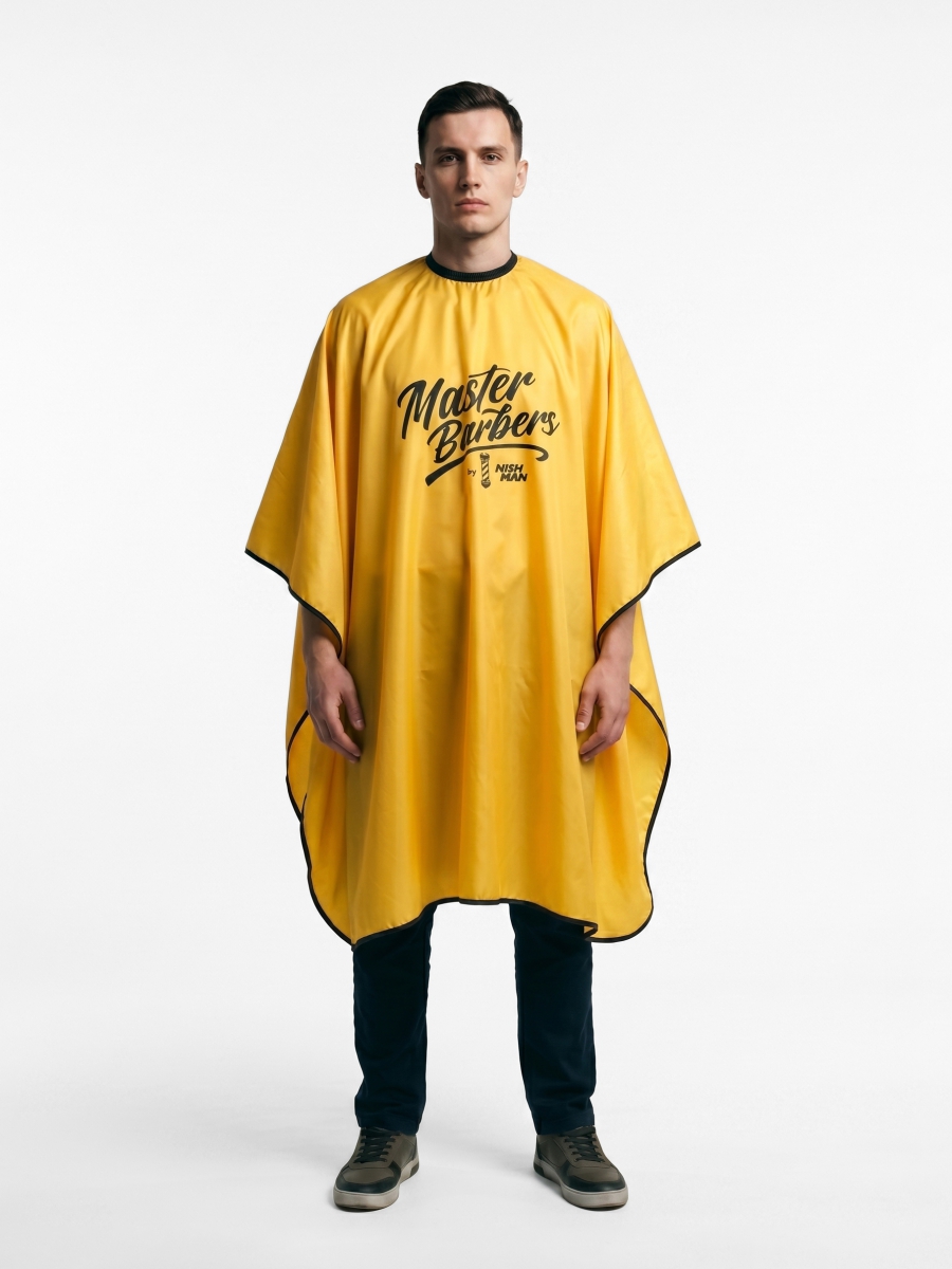 Парикмахерский пеньюар Nishman Master Barbers Cape Yellow