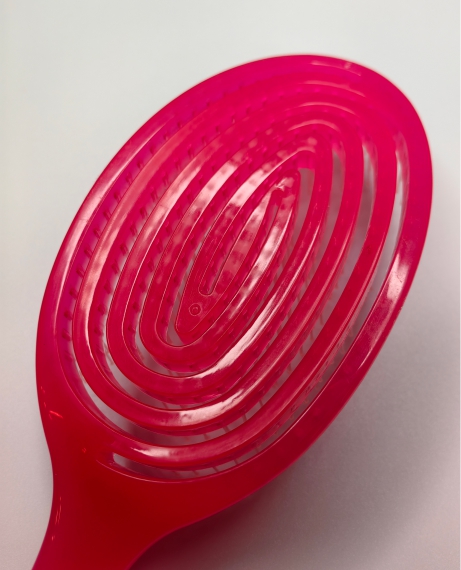 Расческа спиральная для волос Flawle Frosty Pink