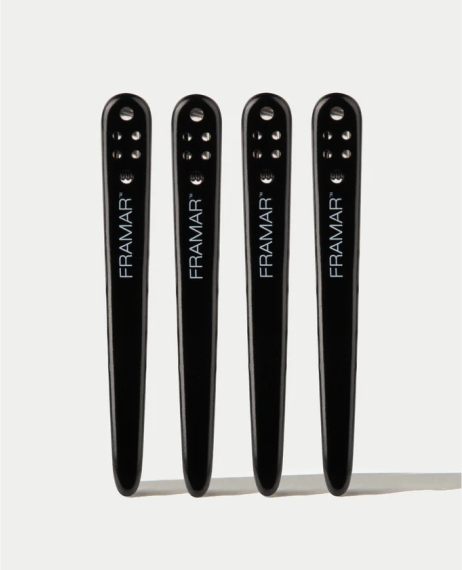 Зажимы для волос Framar Big Bite Clips Black 4 шт.