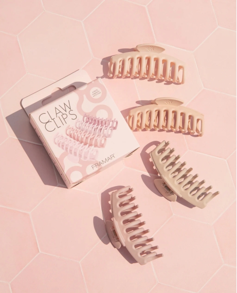 Заколки-крабы Framar Claw Clips Blush 4 шт.