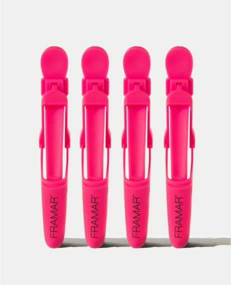 Зажимы для волос Framar Gator Grips Pink 4 шт.