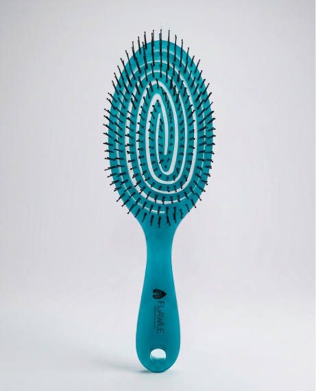 Расческа спиральная для волос Flawle Frosty Green 