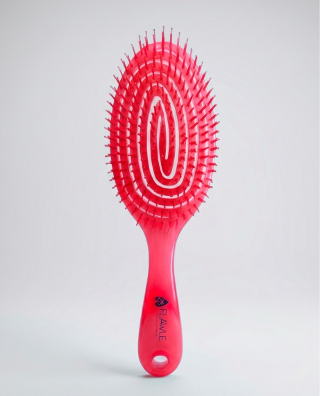 Расческа спиральная для волос Flawle Frosty Pink