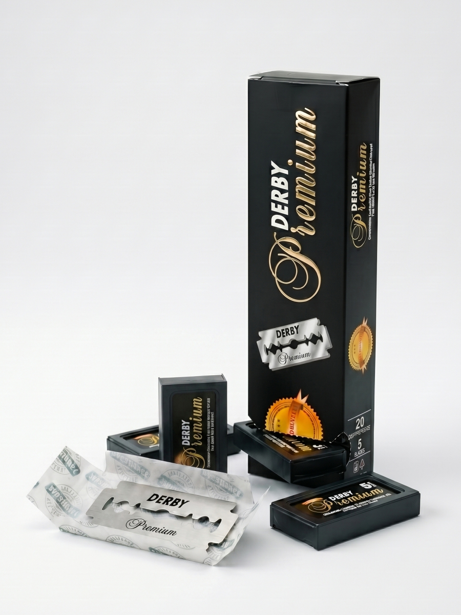 Двусторонние лезвия Derby Professional Premium 100 шт