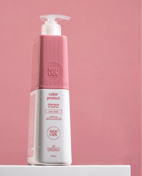 Шампунь Nishlady Color Protect 503 мл + расческа Flawle FL235 Black